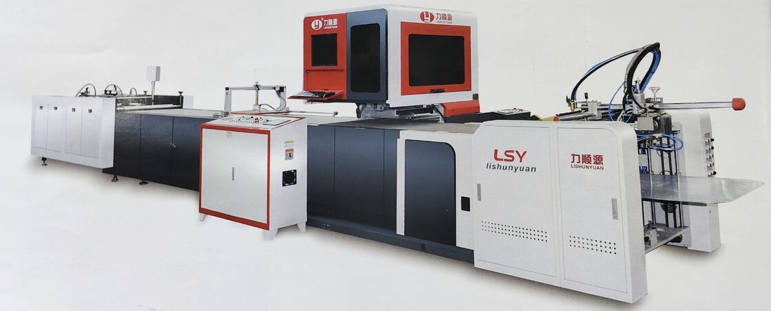 LY 485C PK vollautomatisierte Maschinensicht Fall Verpackung System automatische Linie automatische Box Formierung Maschine automatische Hardcover Herstellung Maschine
