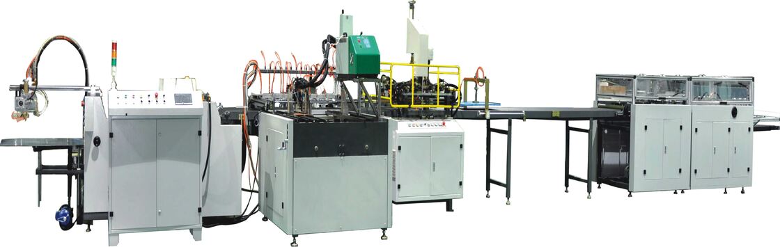 Hochpräzise fotoelektrische Steuerung Automatische Kartonmaschine SPS Touchscreen-Steuerungssystem Arbeitsgeschwindigkeit 20 bis 30 Stück pro Minute