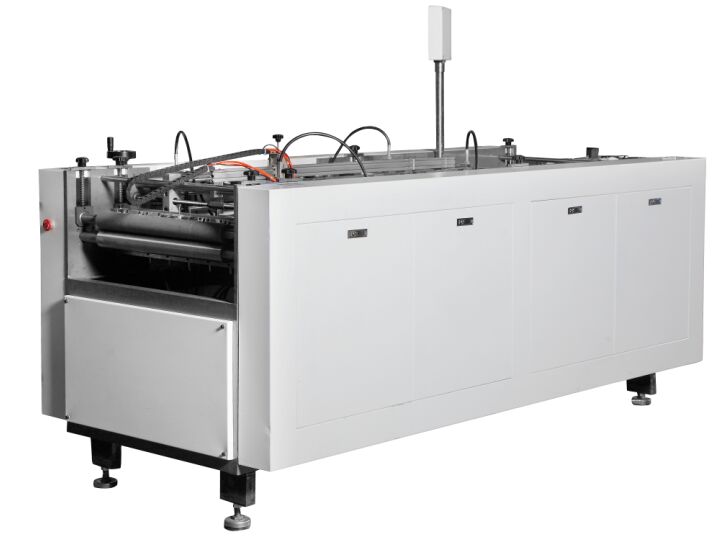 Automatic Four Side Cover Machine Fully Automatic Cardboard Box Assembly Machine Handling Finished Size up to 900450mm for Packaging