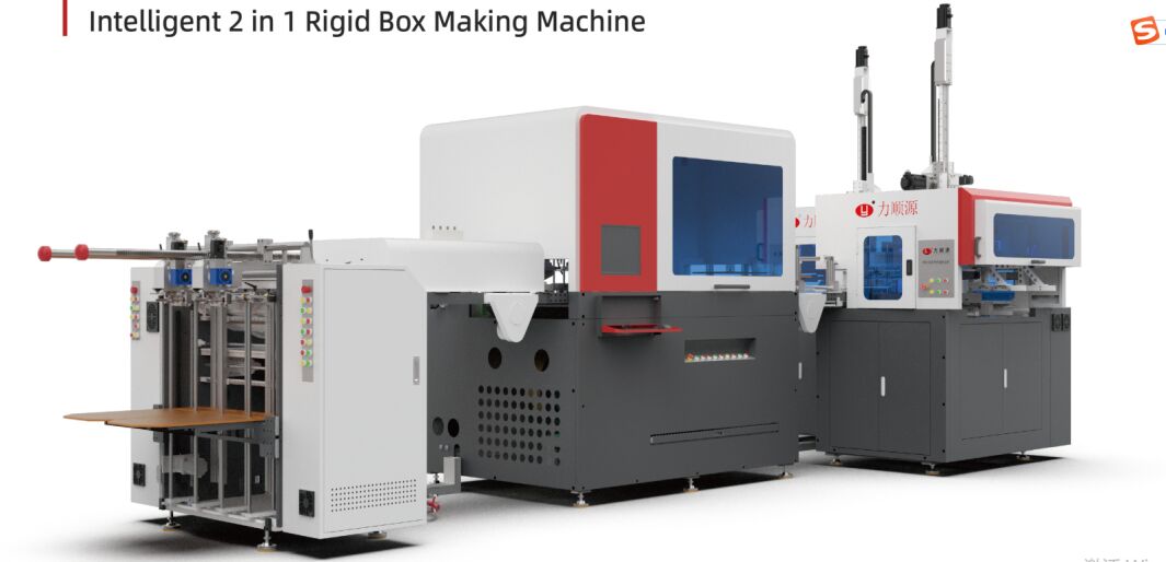 LY- HB3000B Intelligente 2 in 1 Hochgeschwindigkeits-Rigid Box (Machmaschine mit Blasenpressung) Mobiltelefon-Abdeckungsmaschine Geschenkbox-Maschine vollautomatische Wellenschachtelmaschine