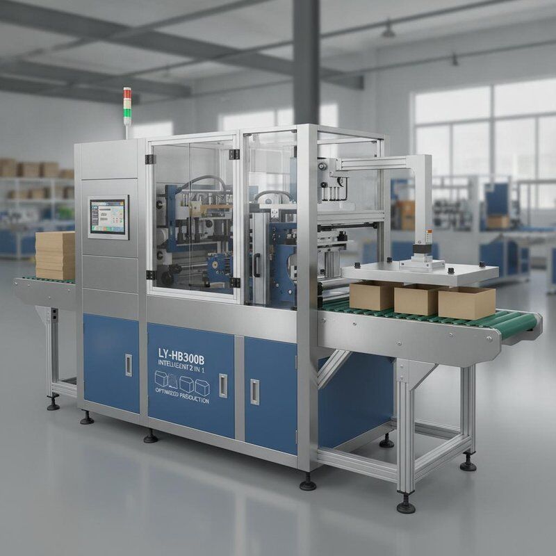 LY-HB3000B Hochgeschwindigkeitsmaschine zur Herstellung starrer Schachteln mit intelligenten 2-in-1-Funktionen und Blasenpressung für optimierte Produktion