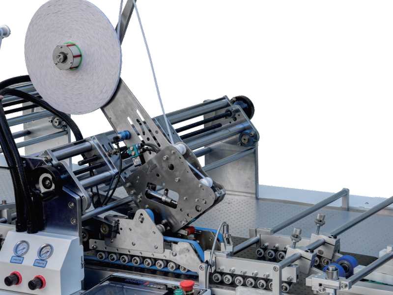 LY-1450WG-900 Multifunktionale Reißverschlussbox Paste Doppelseitiges Klebgerät Maschine Multi-Box Kompatibilität Alle Reißverschlusskartons Weite Größenpalette Unterstützt Papierkarton Anpassbare Bandbreite