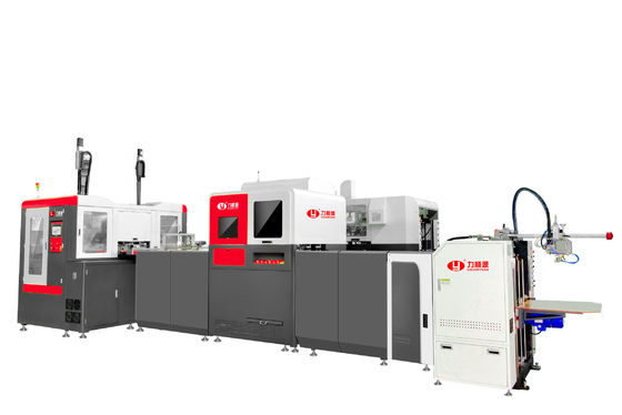 LY-HB2500CK Starrbox-Fertigungsmaschine mit visueller Roboterarmpositionierung mit deutschem Mehrfachkamerasystem für die Präzisionsboxfertigung